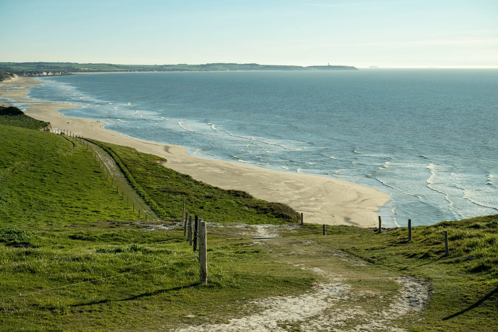 Falaise des plages du Débarquement en Normandie